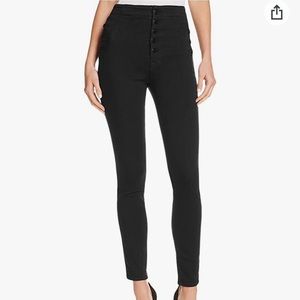 J Brand Natasha Sky High Rise Skinny Jean in Stretch Denim - PETITE
